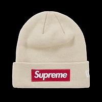 Supreme x New Era Box Logo Beanie 'Stone'