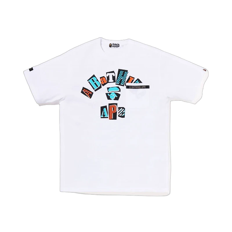 Bape College Pocket tee White