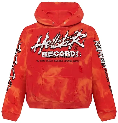 Hellstar Records Pullover Hoodie 'Lava'