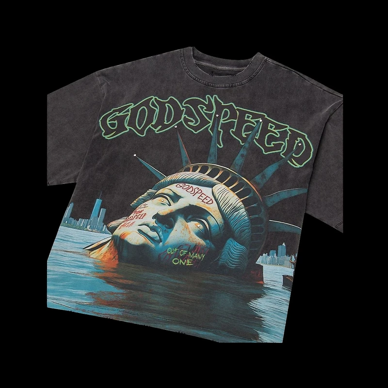 Godspeed Sunken Liberty Tee Grey Wash