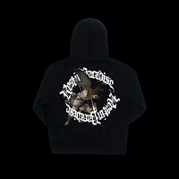 Revenge Puff Print Hoodie Black