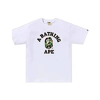 BAPE ABC Camo College Tee 'White/Green'