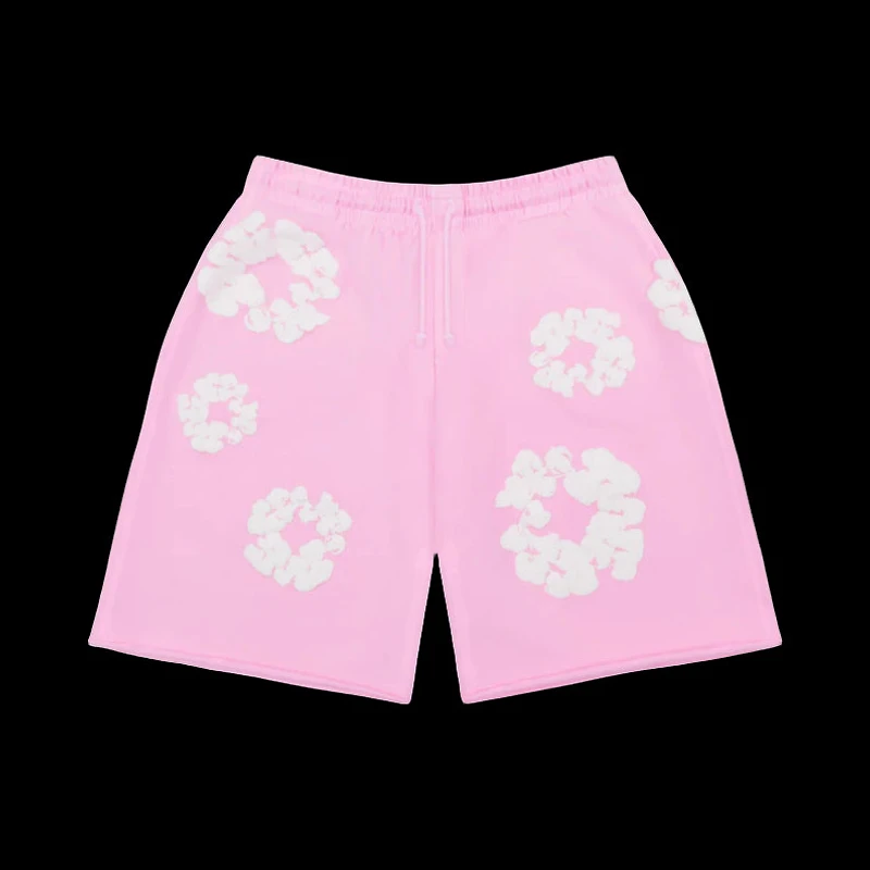 Denim Tears The Cotton Wreath Sweat Shorts 'Powder Pink'