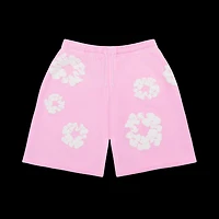 Denim Tears The Cotton Wreath Sweat Shorts 'Powder Pink'