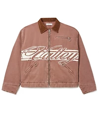 Vale Forever Brown Cursive Trucker Jacket