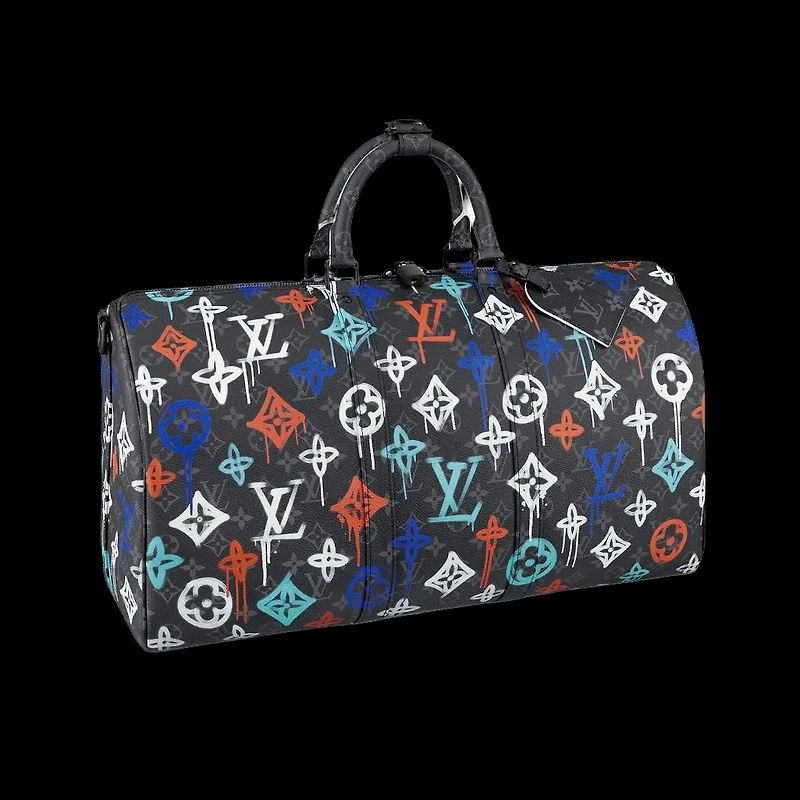 Louis Vuitton Keepall Bandoulière Graffiti Multicolor 50