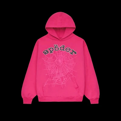Sp5der Legacy Hoodie Pink/Black