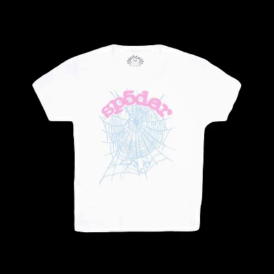 Sp5der Web Baby Tee White W