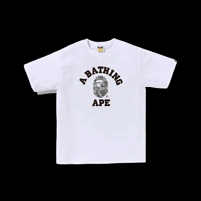 Bape ABC Ape Honeycomb Head Tee White