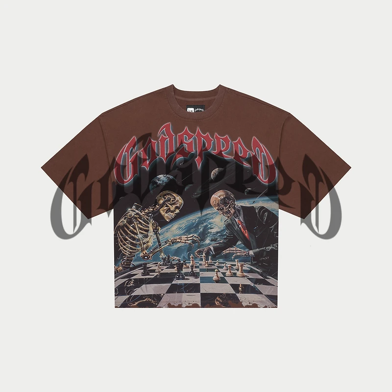 Godspeed Checkmate Tee Brown