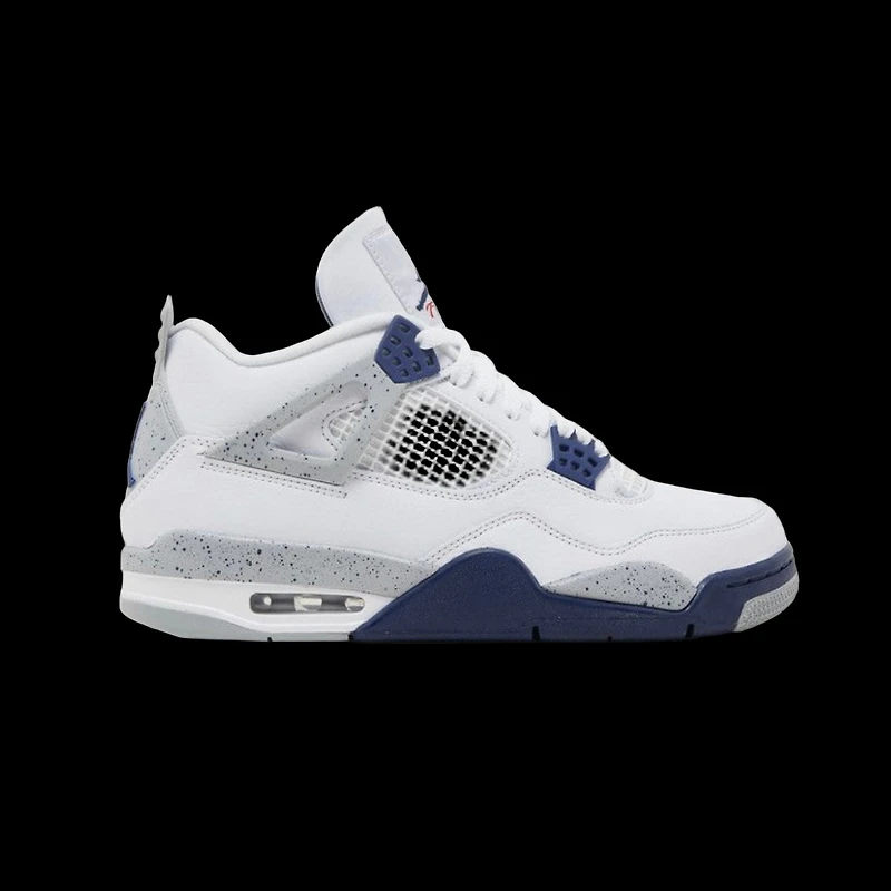 *yellowed* Air Jordan 4 Retro 'Midnight Navy'