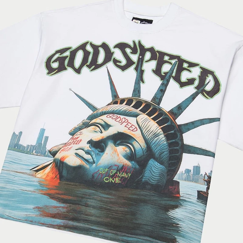 Godspeed Sunken Liberty Tee White