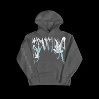 REVENGE GRAFFITI DOVE VINTAGE BLACK HOODIE