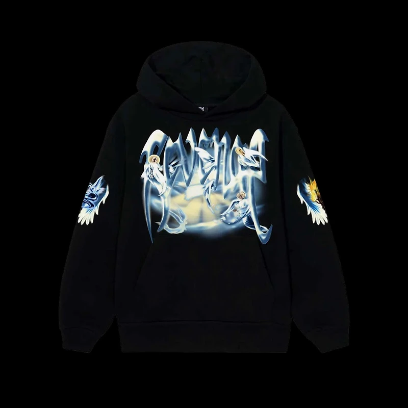 Revenge Angel Arch Logo Hoodie Black