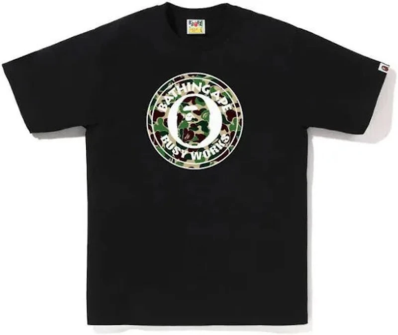BAPE 1st Camo Busy Works Tee 'Black'
