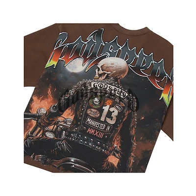 Godspeed Biker Nation Mocha Tee