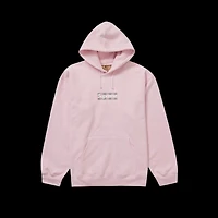 Supreme Burberry Box Logo Hoodie Pink