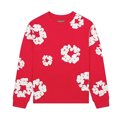 Denim Tears Long-Sleeve Wreath Tee 'Red'