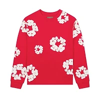 Denim Tears Long-Sleeve Wreath Tee 'Red'