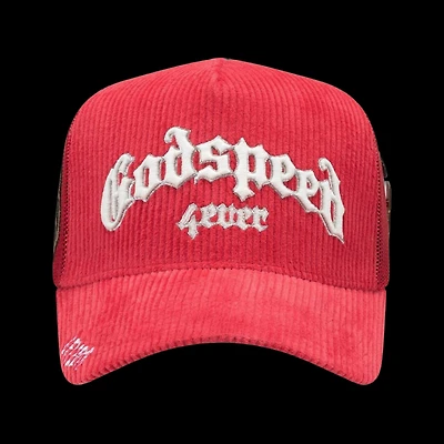 Godspeed GS FOREVER TRUCKER HAT Red Corduroy