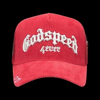 Godspeed GS FOREVER TRUCKER HAT Red Corduroy