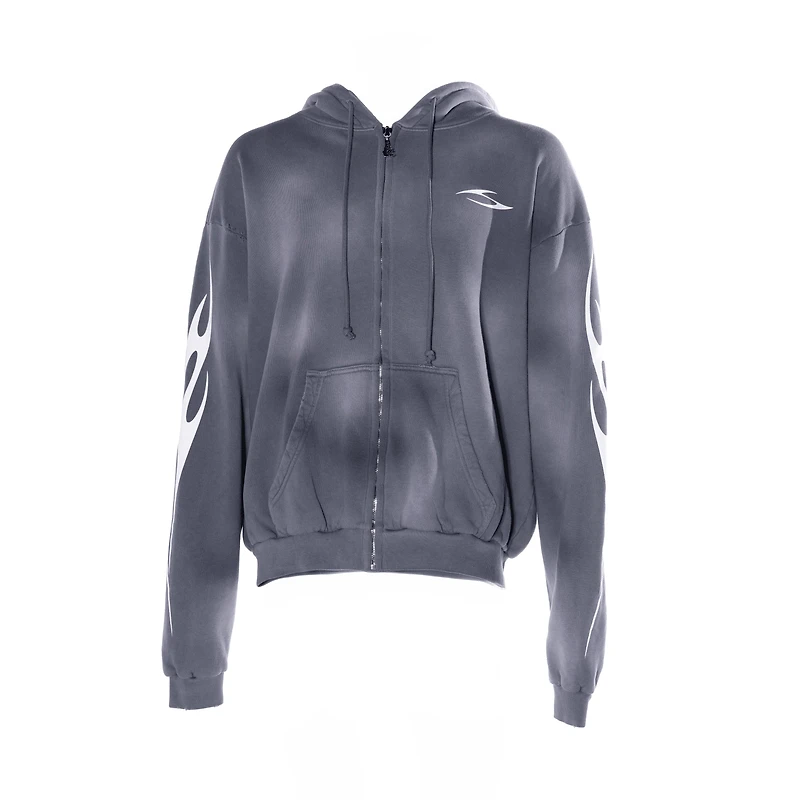 Hellstar Grey HS Logo Zip-Up
