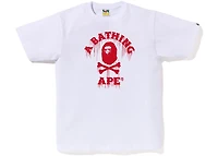 BAPE Drip Ape Crossbone College Tee 'White'