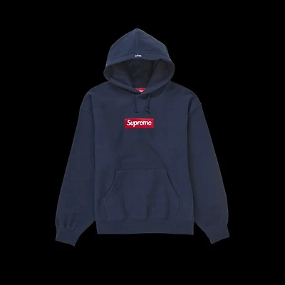 Supreme Box Logo Hooded Sweatshirt 'Navy'