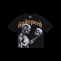 Godspeed Mankind vs Ai III Tee Black Yellow