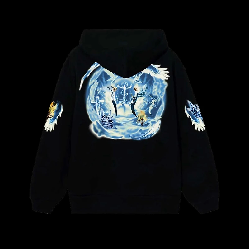 Revenge Angel Arch Logo Hoodie Black