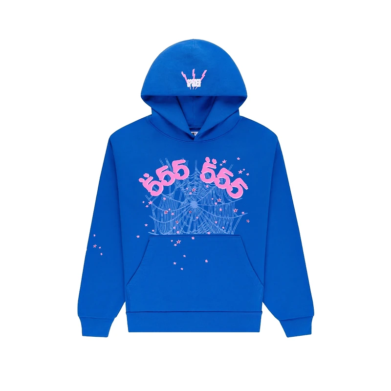 Sp5der Angel Number Hoodie 'Blue'