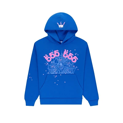 Sp5der Angel Number Hoodie 'Blue'