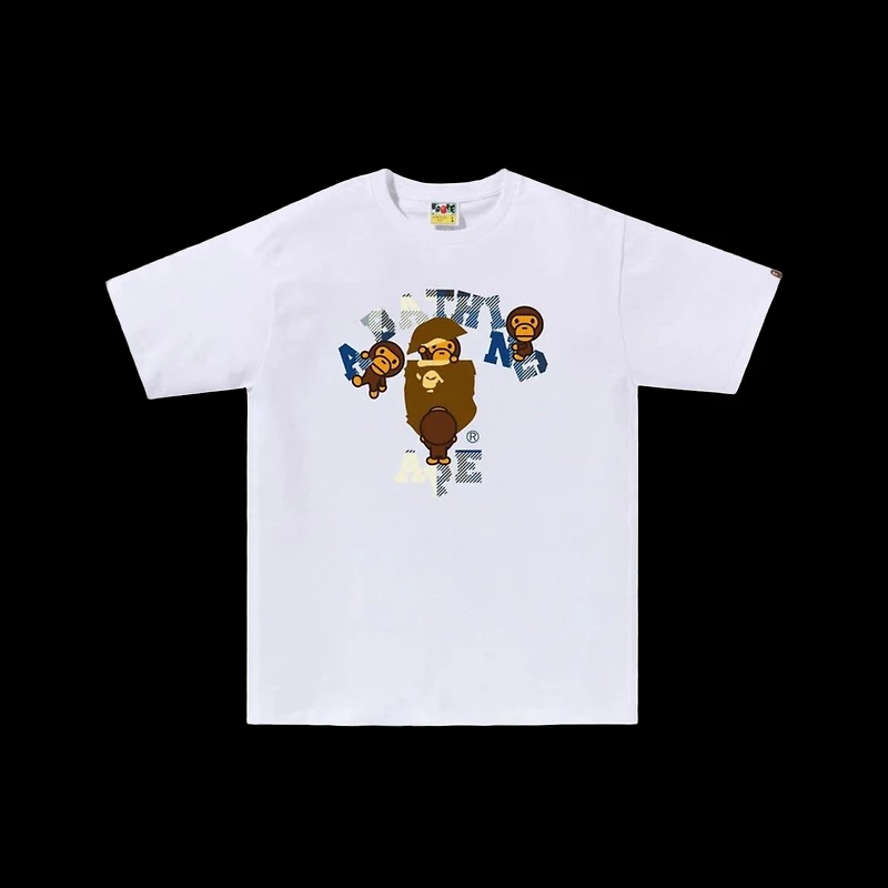 Bape Check College Milo Tee