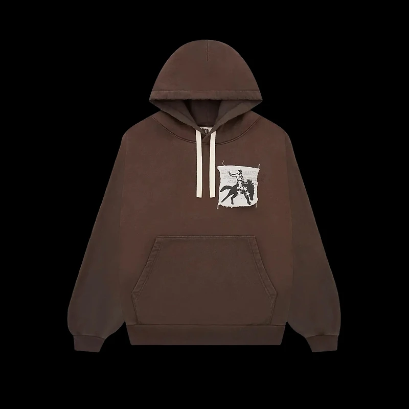 Sp5der X Cactus Con Brown Hoodie