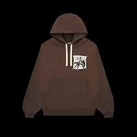 Sp5der X Cactus Con Brown Hoodie