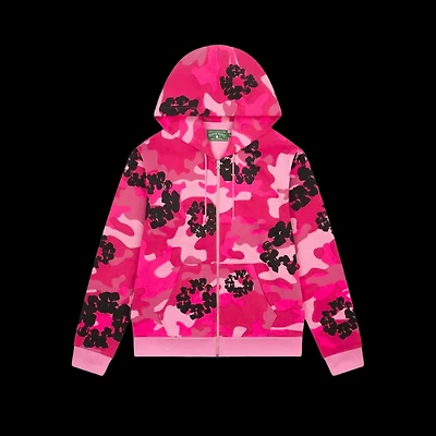 Denim Tears The Wreath Zip Hoodie 'Pink Camo'