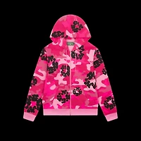 Denim Tears The Wreath Zip Hoodie 'Pink Camo'