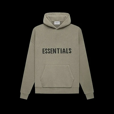 Essentials Knit Hoodie Pistachio