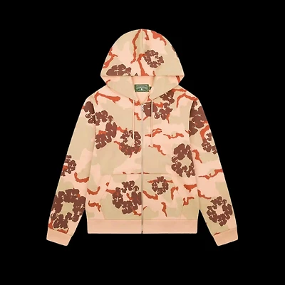 Denim Tears The Wreath Zip Hoodie 'Brown Camo'
