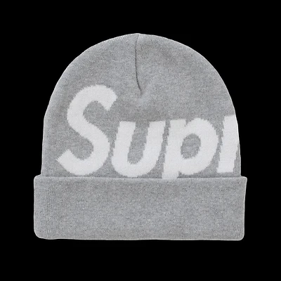 Supreme Big Logo Beanie FW24 Grey