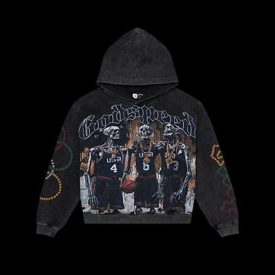 Godspeed DreamTeam Hoodie Black Wash