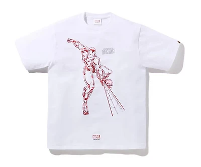 Bape x Marvel Comics Iron Tee 'White'