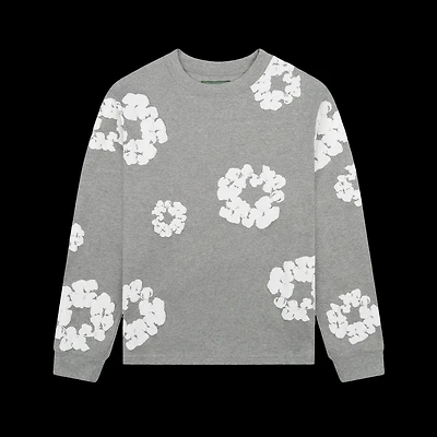 Denim Tears Long-Sleeve Wreath Tee 'Grey'