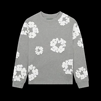 Denim Tears Long-Sleeve Wreath Tee 'Grey'