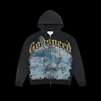 Godspeed Chrome Liberty Zip Up Hoodie Black