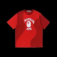 BAPE Cutting College Relaxed Fit Tee 'Red'