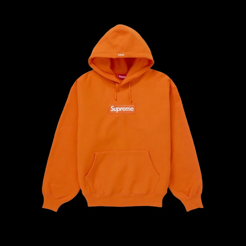 Supreme Box Logo Hooded Sweatshirt 'Orange'