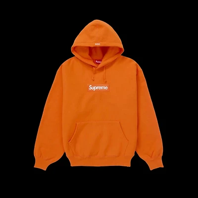 Supreme Box Logo Hooded Sweatshirt 'Orange'