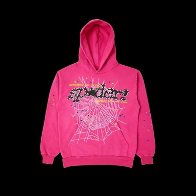 Sp5der P*nk Hoodie Pink V2