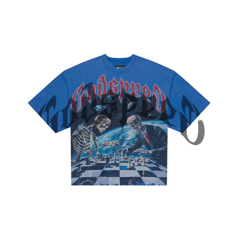 Godspeed Checkmate Blue Tee